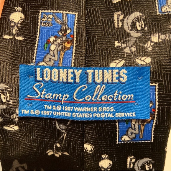Lot of 2 Vintage Looney Tunes Polyester Mens Tie Mens 55”-56” Long 3.75” Wide - Picture 7 of 9